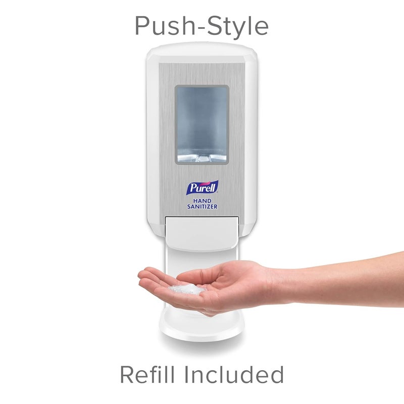 Purell Advanced Hand Sanitizer CS4 Starter Kit, 1-1200 mL Advanced Hand Sanitizer Foam Refill + 1 CS4 White Manual Dispenser (Pack of 1) - 5192-1W - Image 2